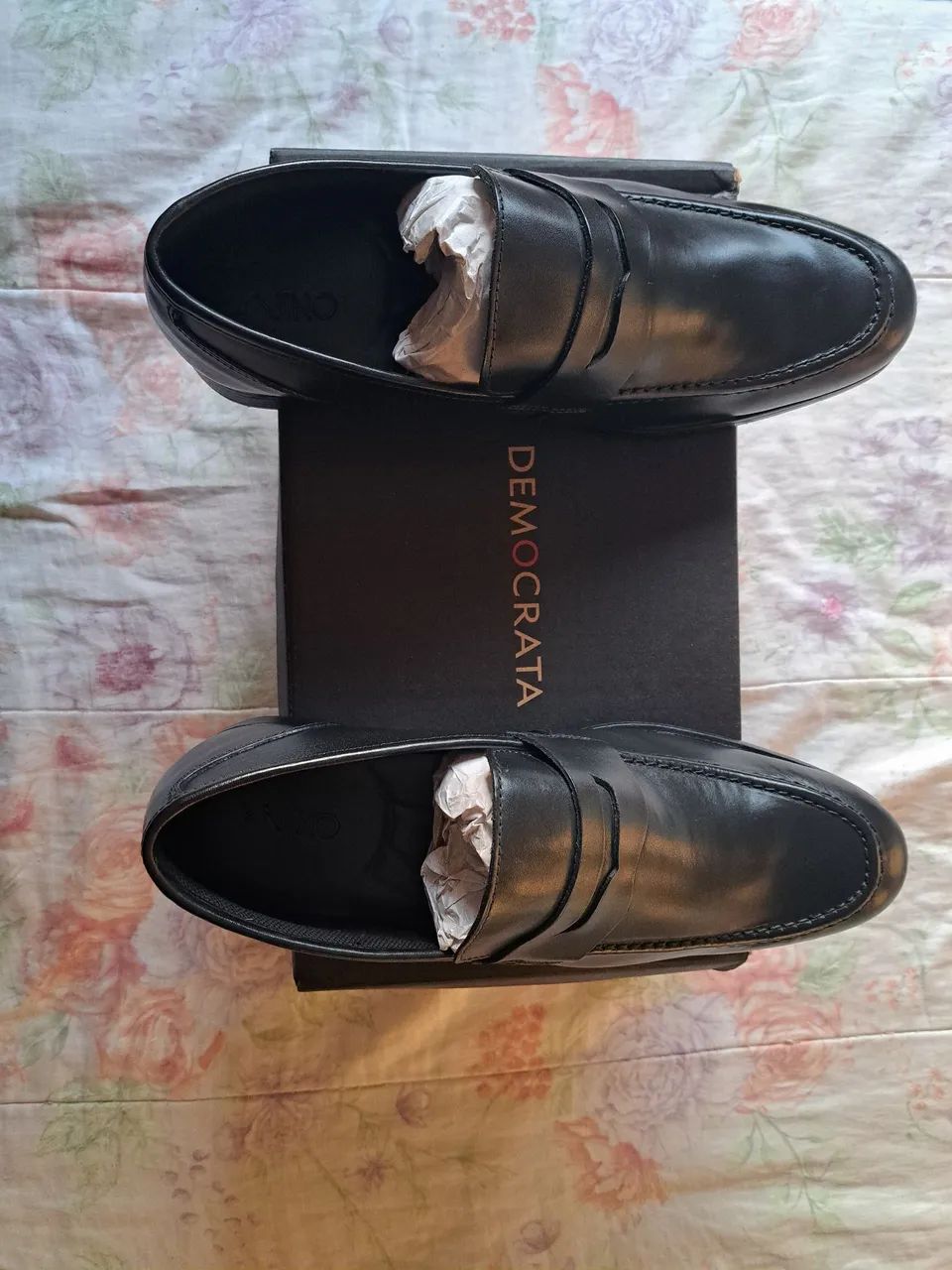  Loafer olho de gato Democrata couro legítimo  - Foto 5