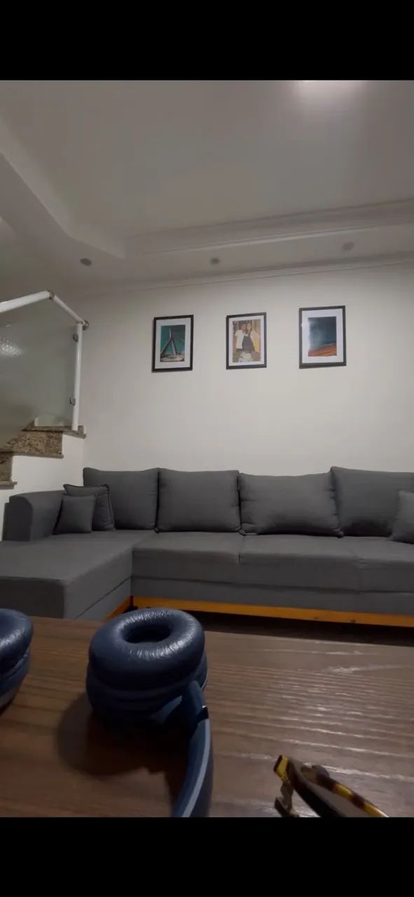Sofá com Chaise Esquerda, 1,40x2,60m, 4 Lugares, Linho - Foto 2