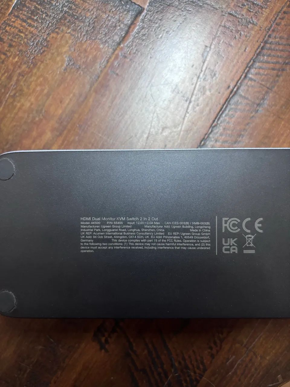 Switch KVM 2 monitores UGREEN 4K 60hz - Excelente estado - Foto 4