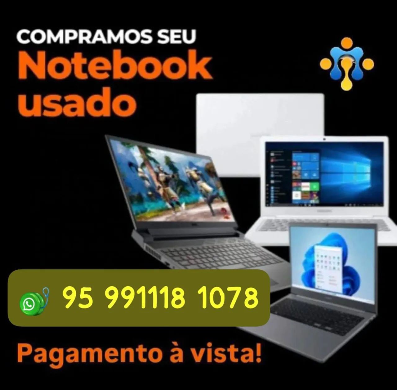 Notebook queimado, com defeito 95- *