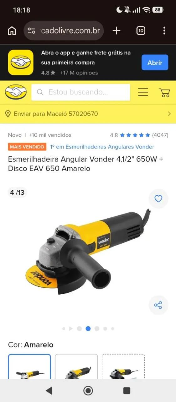 Esmerilhadeira da Vonder  - Foto 3