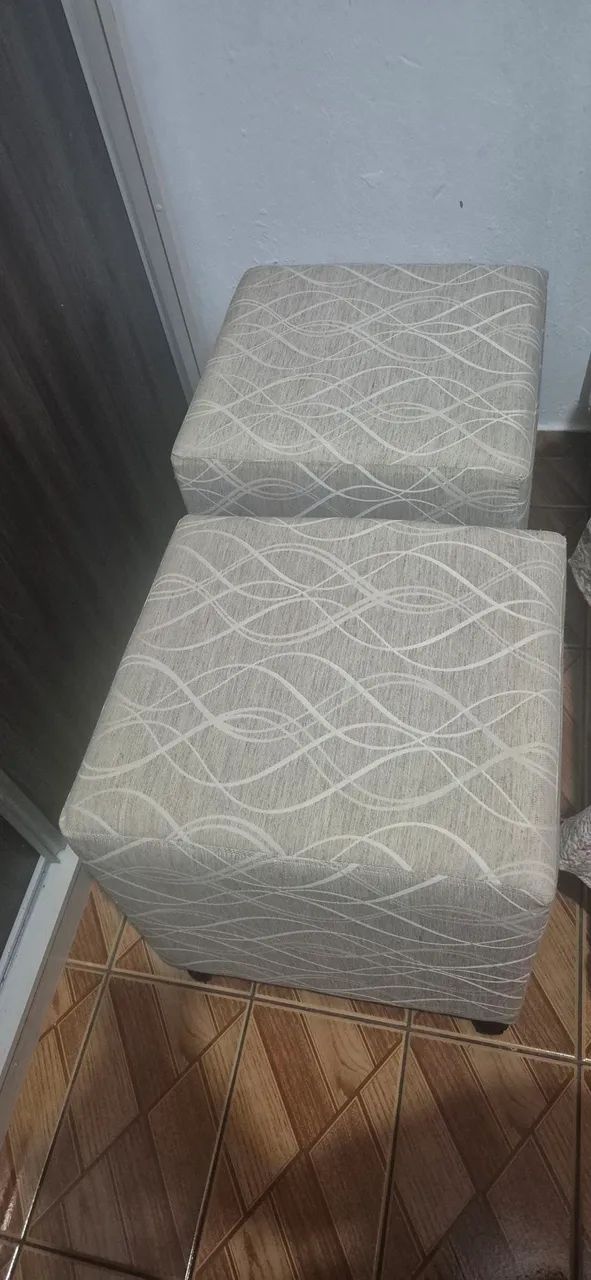 2 puff grandes tamanho  45x45 - Foto 2
