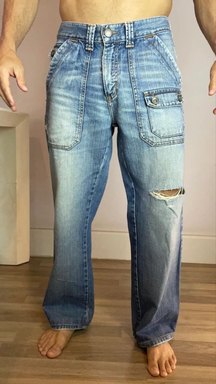 Calça Jeans Triton CLARO Lavagem Média - Foto 3