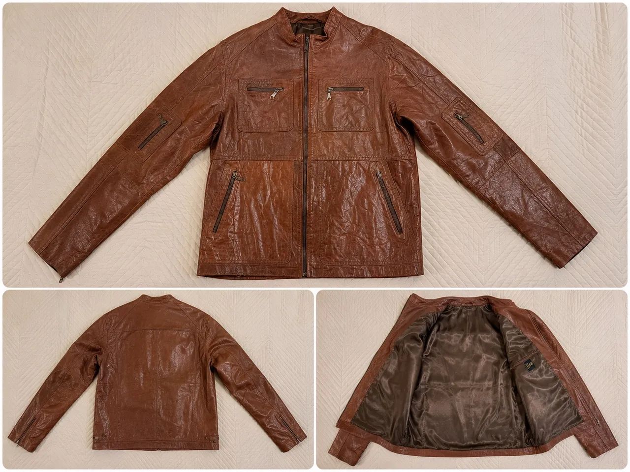Casaco de couro masculino  - Foto 2