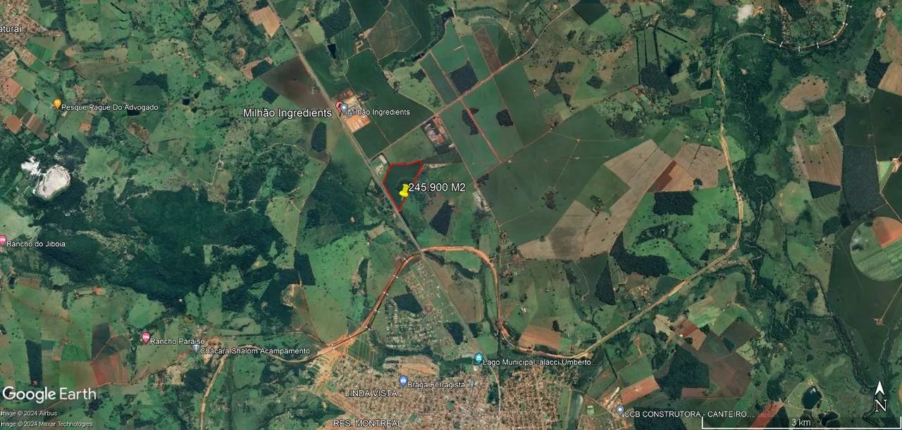 ÁREA, 245000M² ÁREA DE TERRENO À VENDA EM BAIRRO TRIUNFO - Foto 3