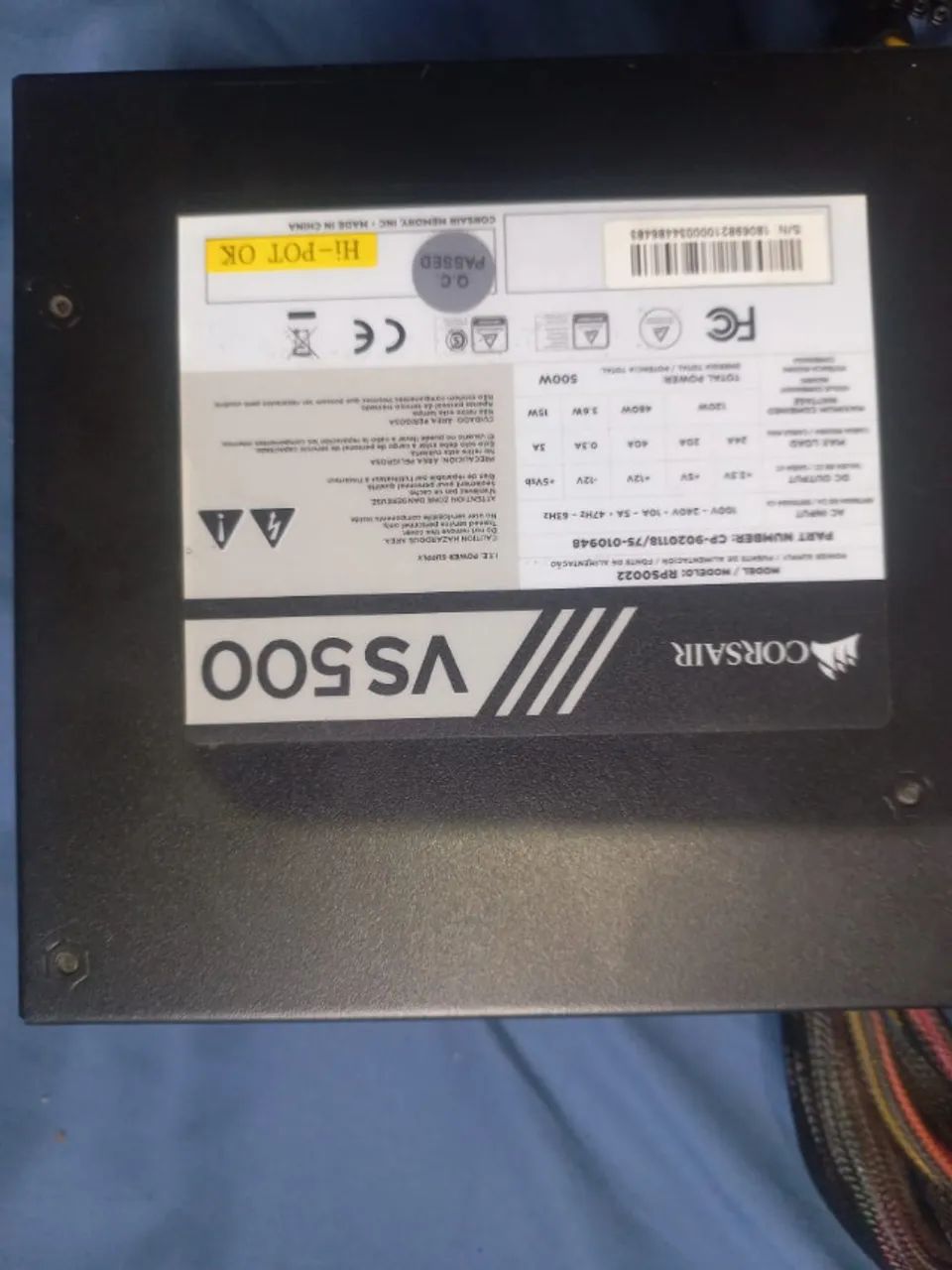Fonte Corsair 500w VS500 - Foto 2