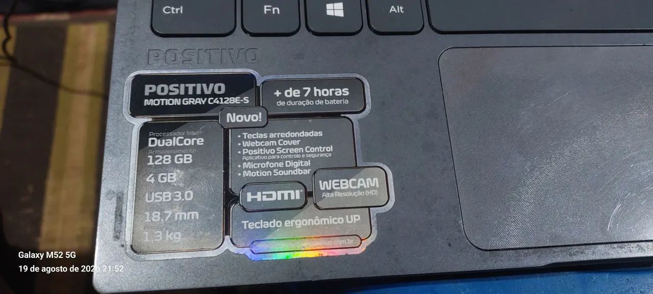 Notebook Positivo com SSD