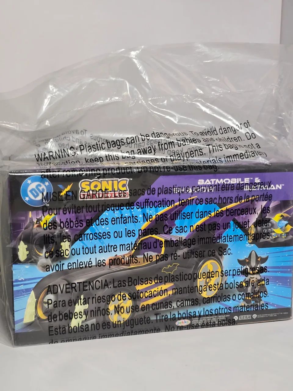 Shadow Batman e Batmovel Jakks Sonic lacrado - Foto 5
