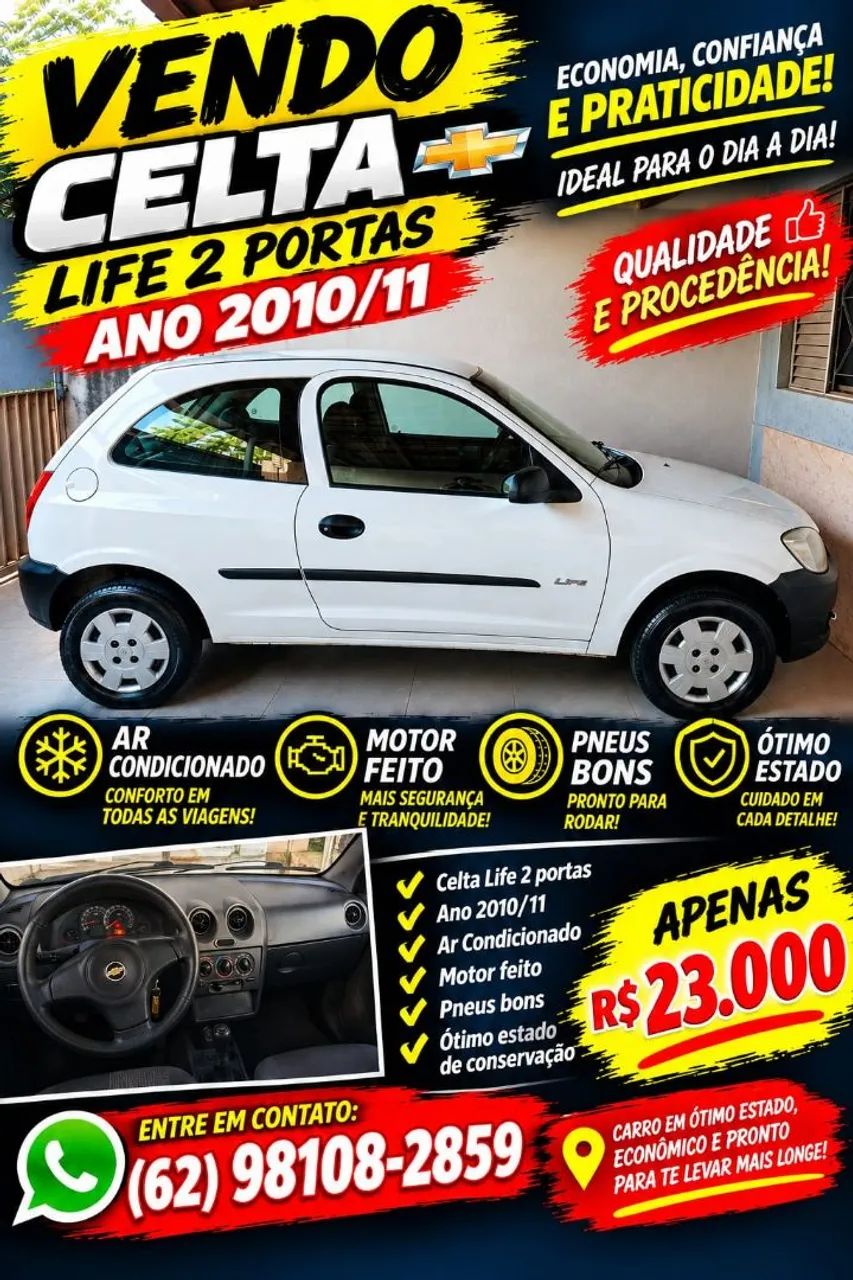 Chevrolet Celta Celta Life/ LS 1.0 MPFI 8V FlexPower 3p 2011