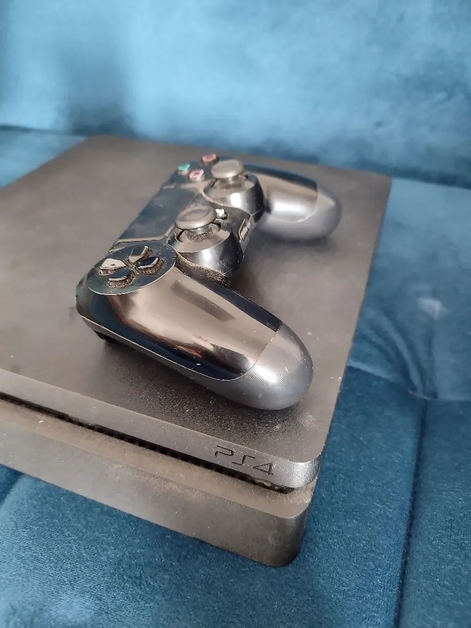 PS4 SLIM + CONTROLE ORIGINAL  - Foto 3
