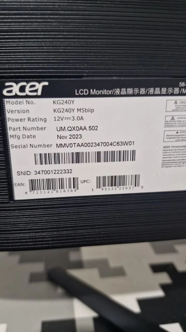 MONITOR GAMER ACER NITRO