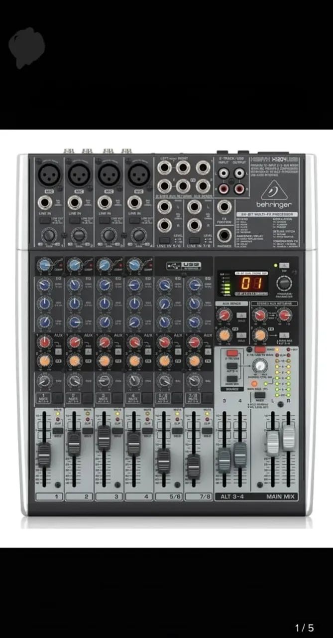 MESA DE SOM BEHRINGER XENYX 1204 NOVA - COM EFEITOS DE VOZ - BIVOLT
