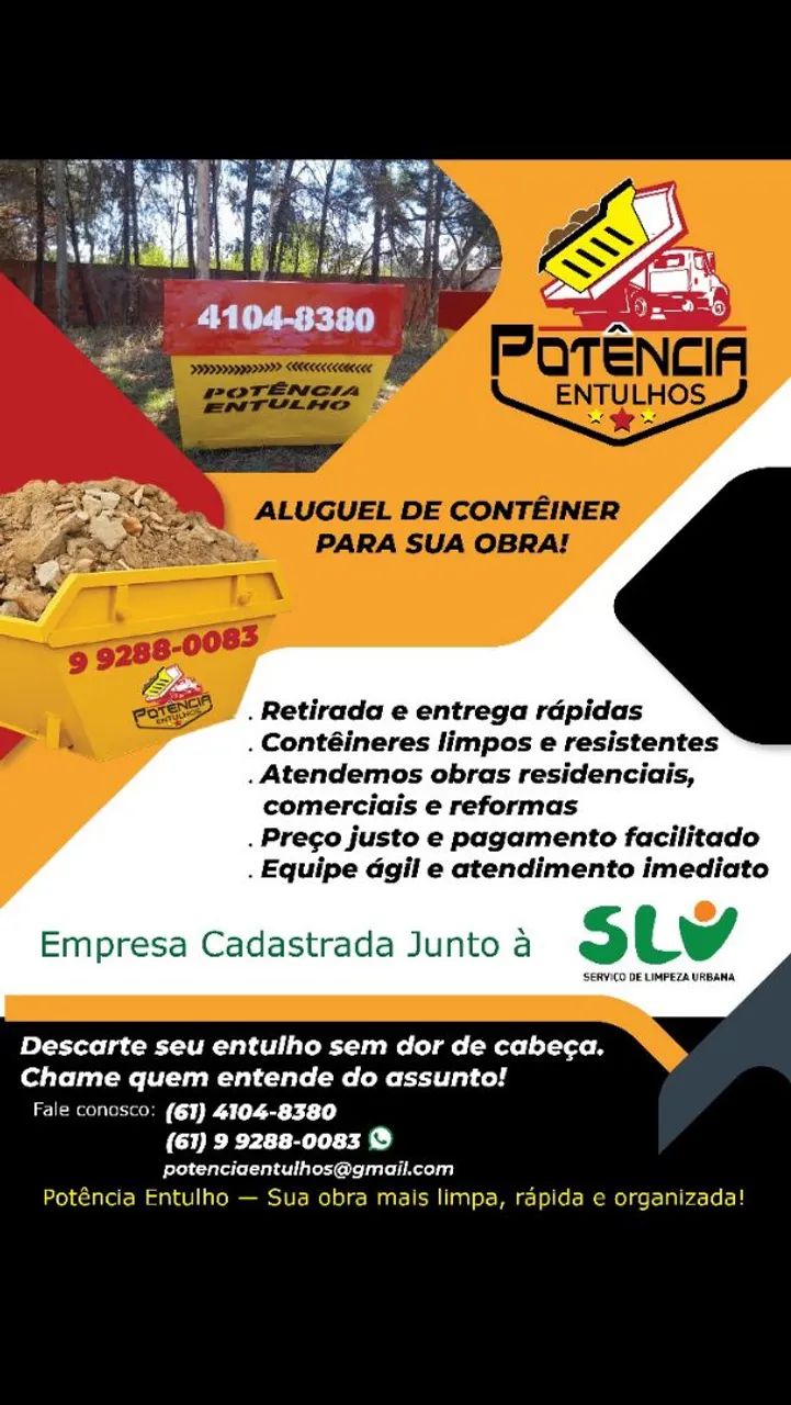 Aluguel de caçamba de entulho