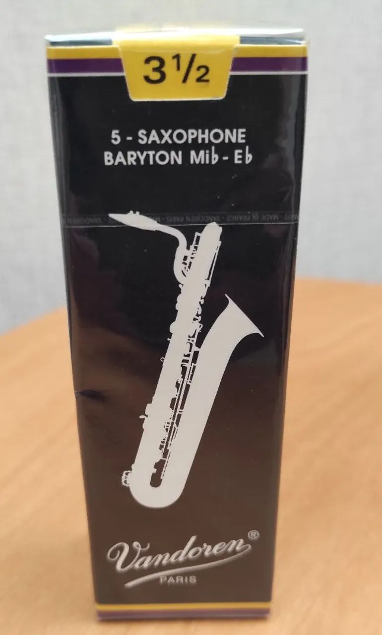 Palheta Vandoren Sax Barítono Mib - Eb (caixa com 5 unid)