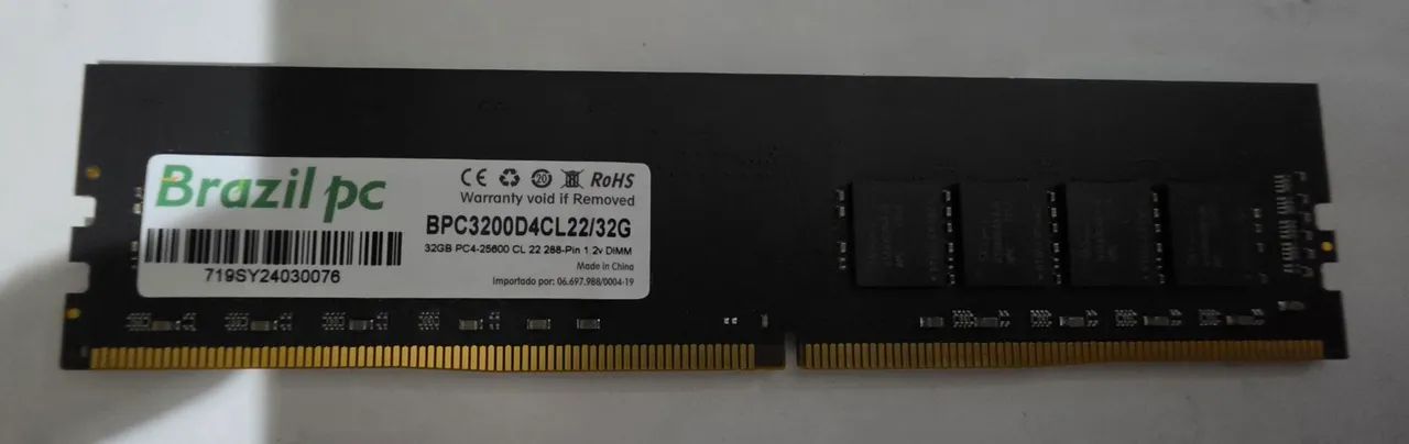 Memoria ddr4 32gb 3200hz