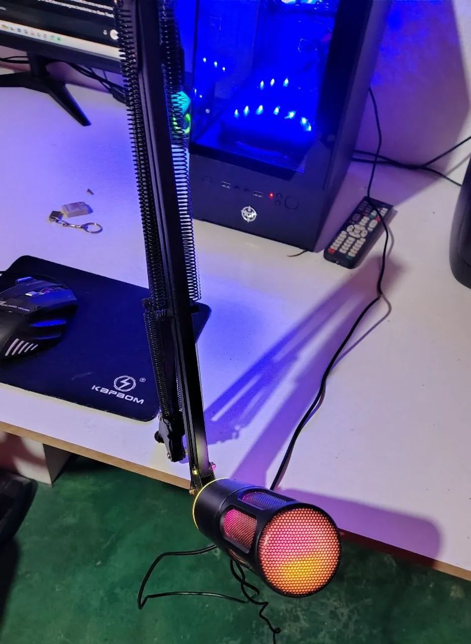 Microfone gamer+suporte  - Foto 5