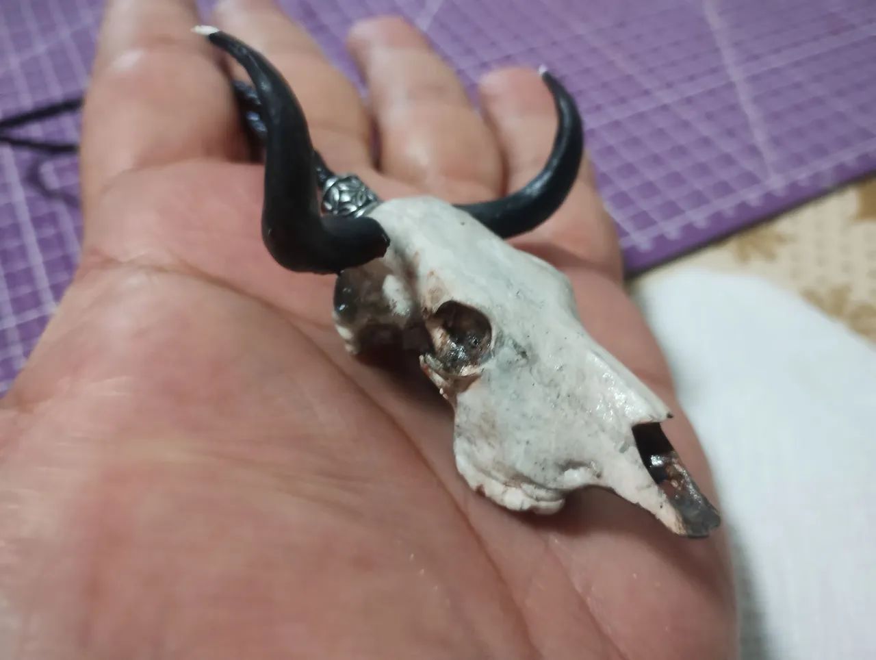 Crânio de boi para retrovisor interno 
