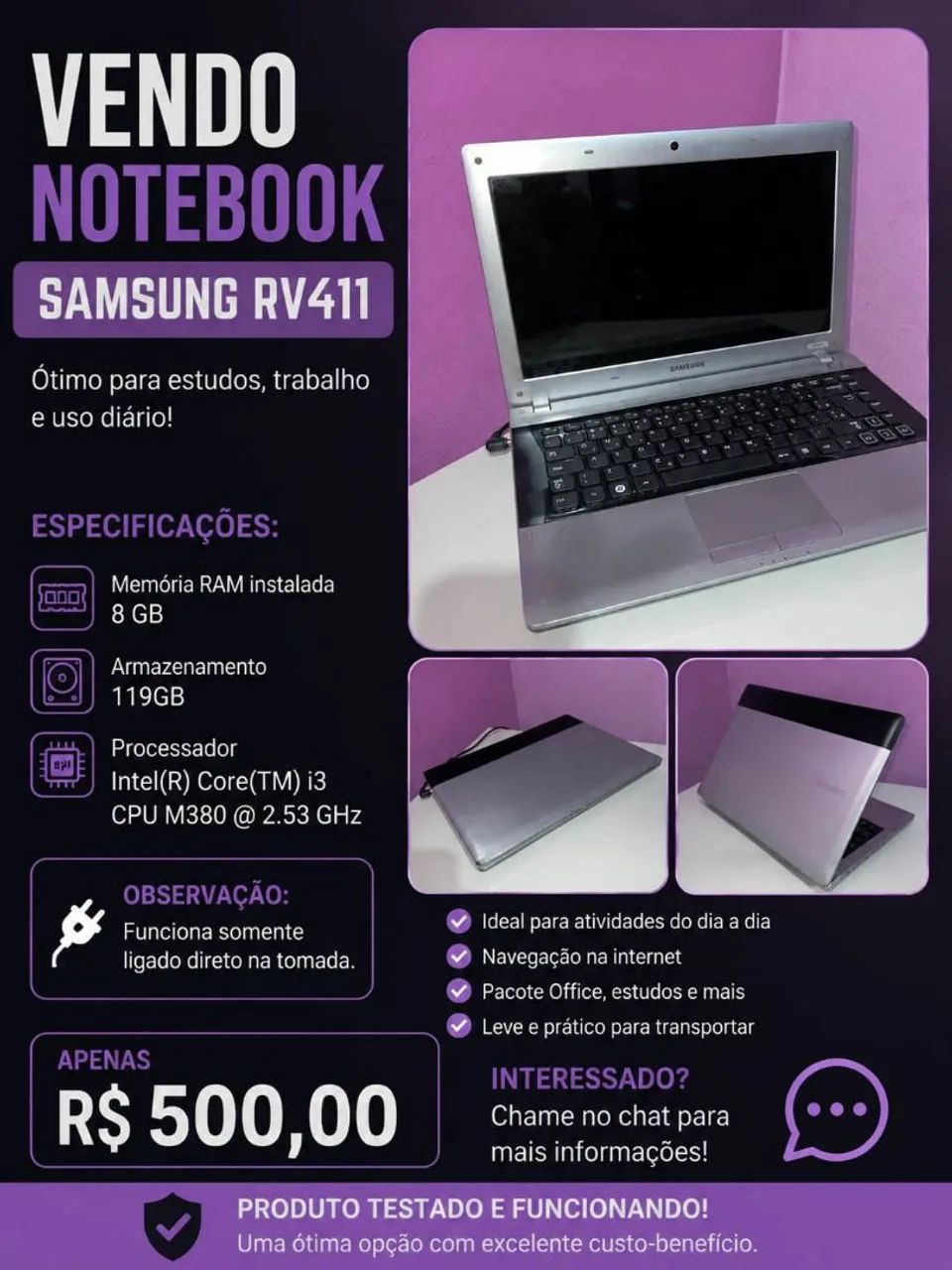Notebook Samsung 