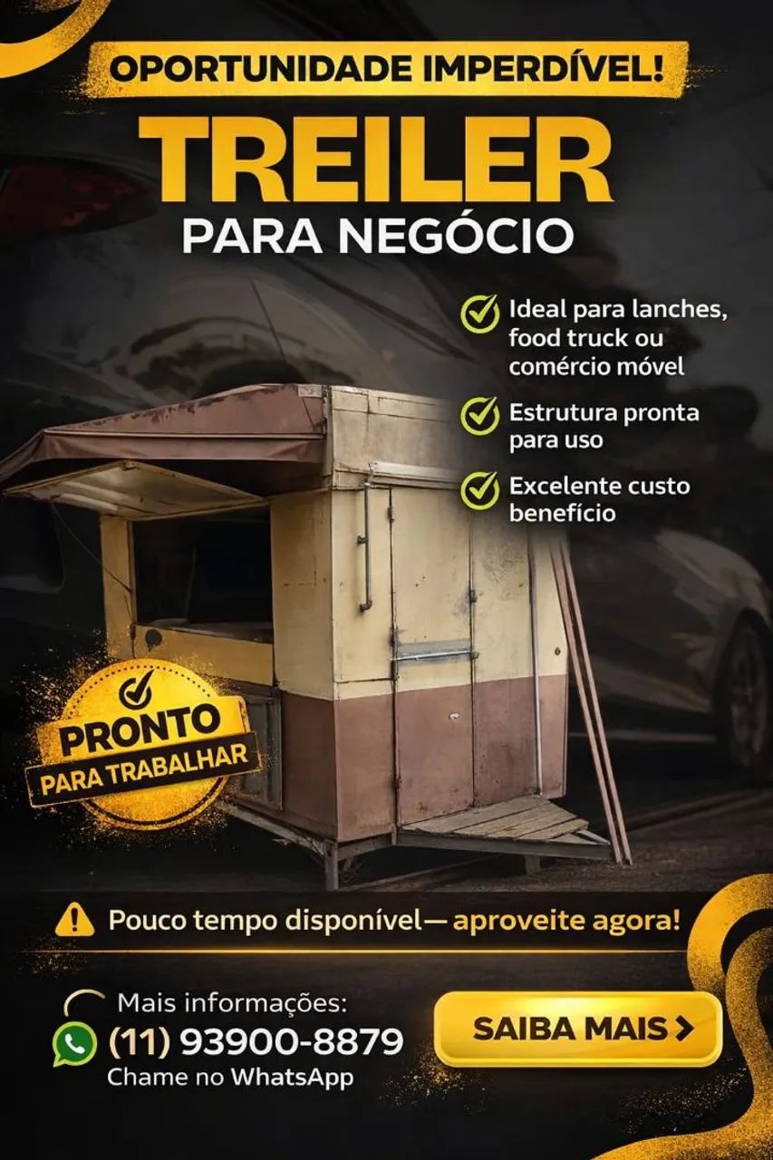 Vendo Treiler pronto para trabalhar completo 