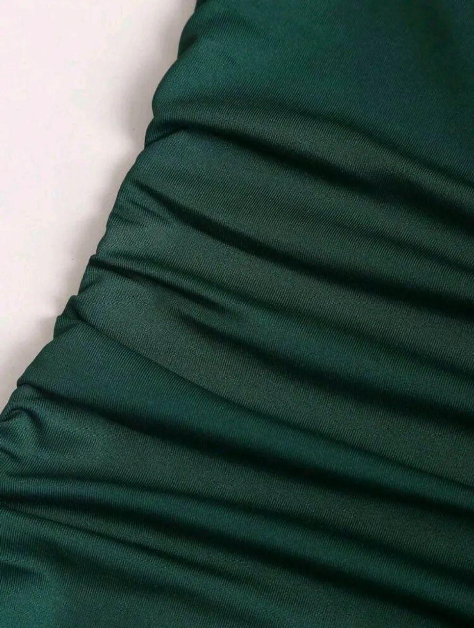 Vestido Longo Mulheres Outfit com Bainha Plissada em Formato de Cauda de Peixe - Foto 3