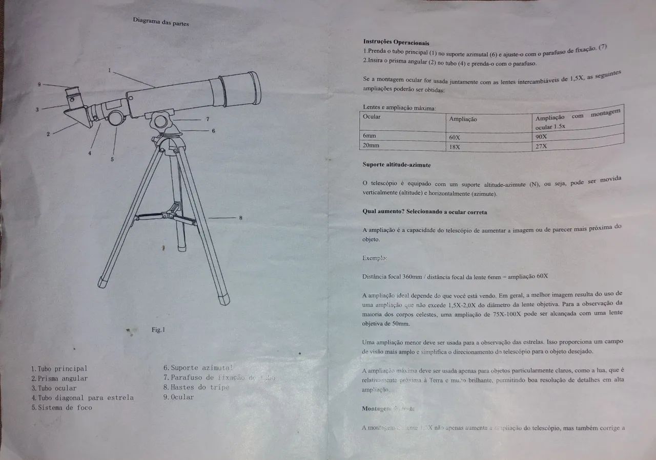 Telescópio LeLong - Foto 4