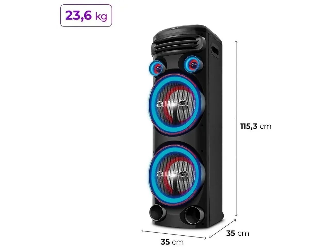 Caixa de Som Aiwa Torre Nova