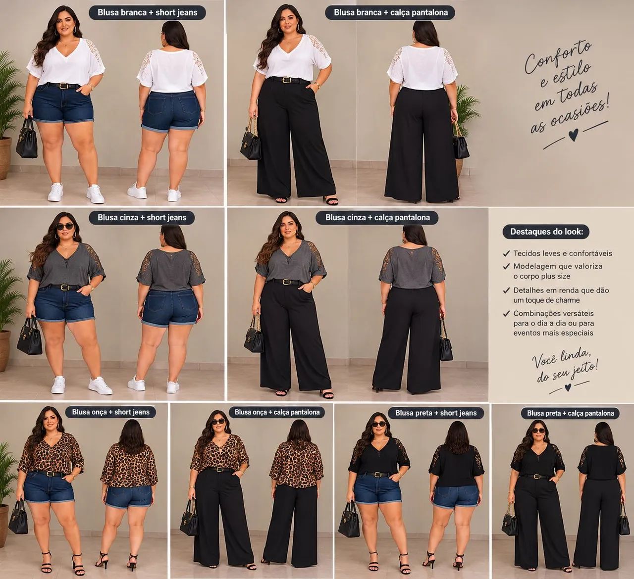 Blusas femininas plus size  - Foto 5