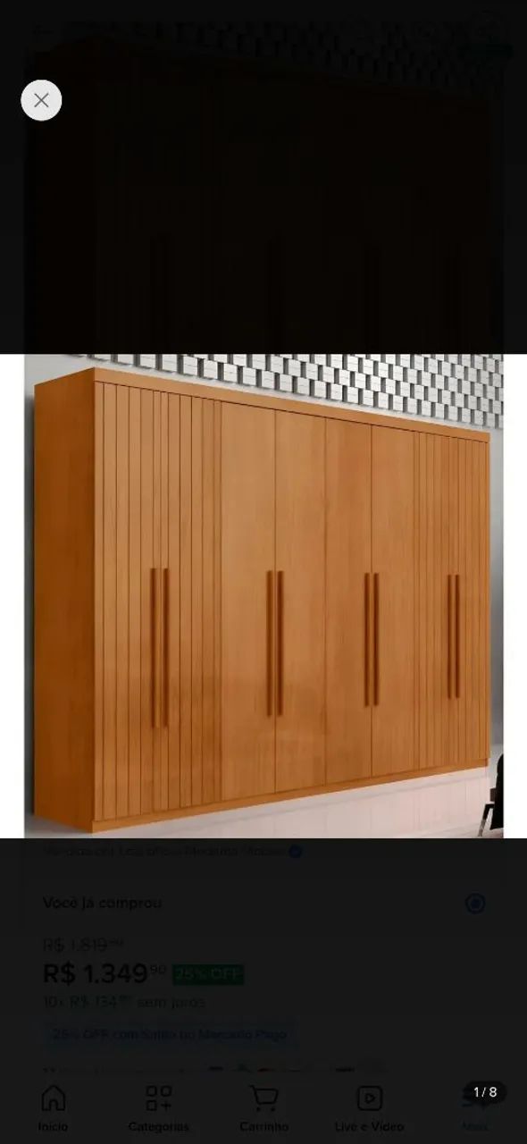 GUARDA ROUPA 8 PORTAS 