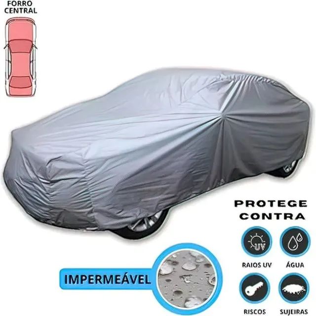 Capa Cobrir Carro 100% Impermeavel Proteção Uv Todos os Carros - P,M,G 