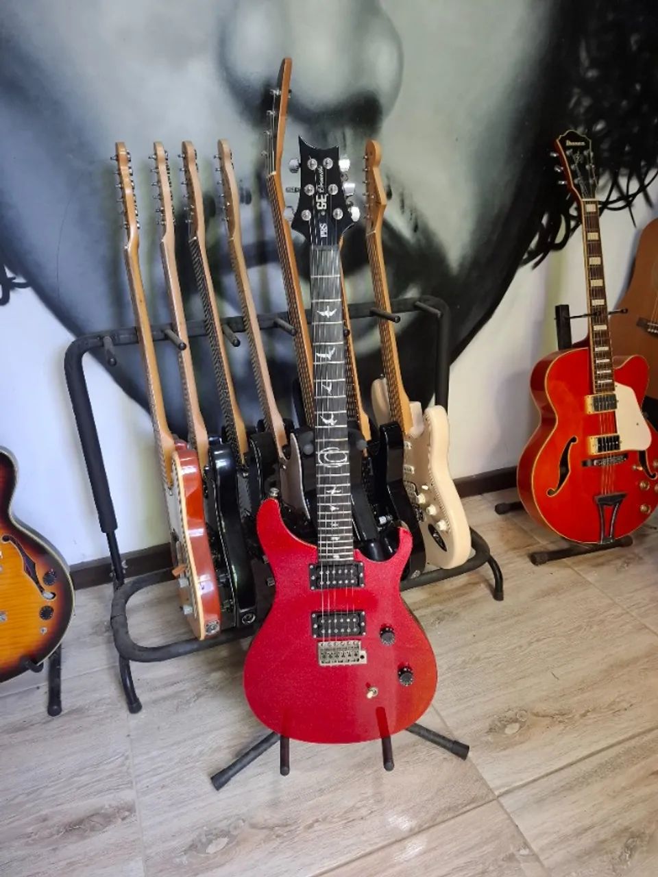 Guitarra PRS orianthi red sparkle Tunada
