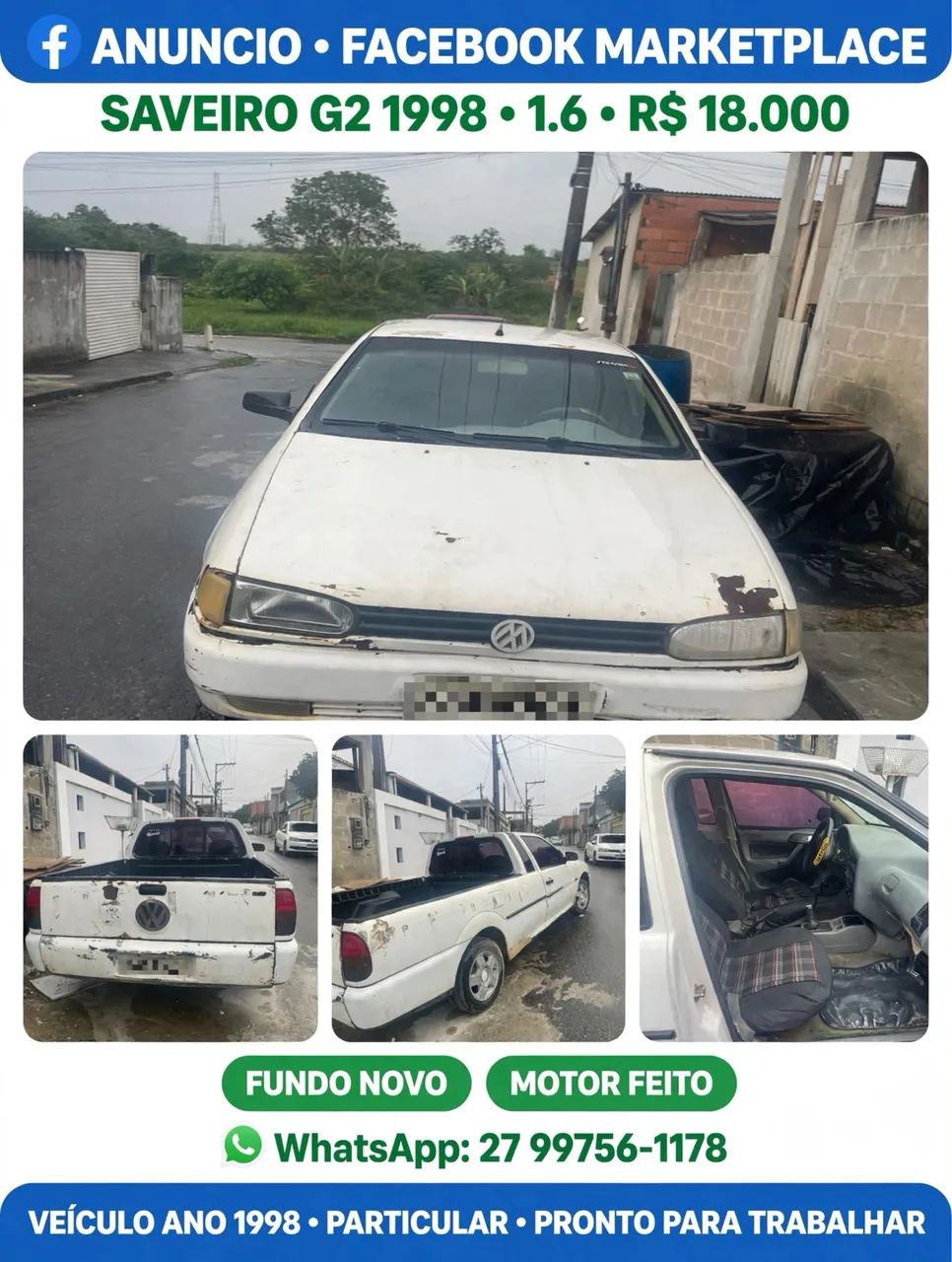 Volkswagen Saveiro CL 1.6 MI / CL/ C 1.6 1999
