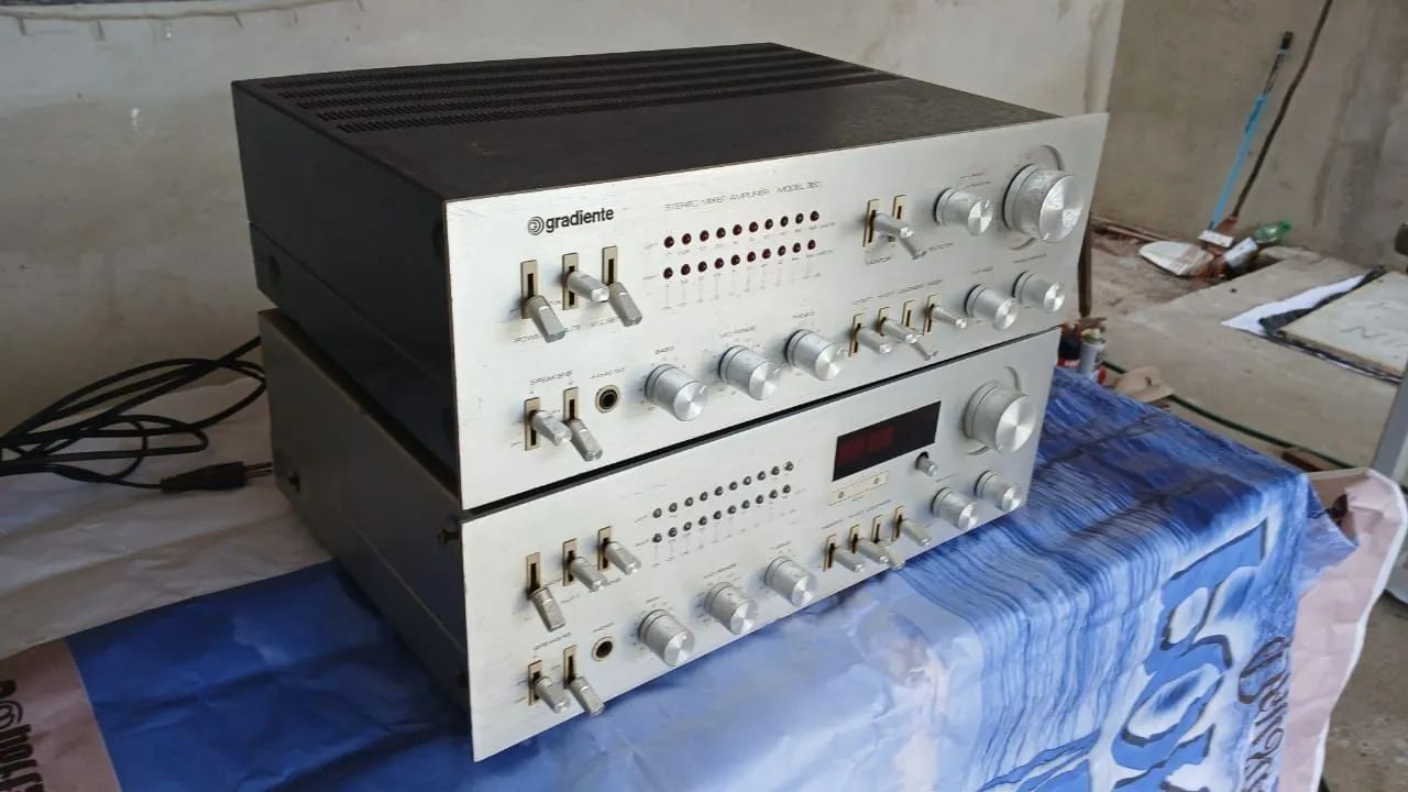 Amplificador e um receiver Gradiente Modelo 360 e 1450 - Foto 3