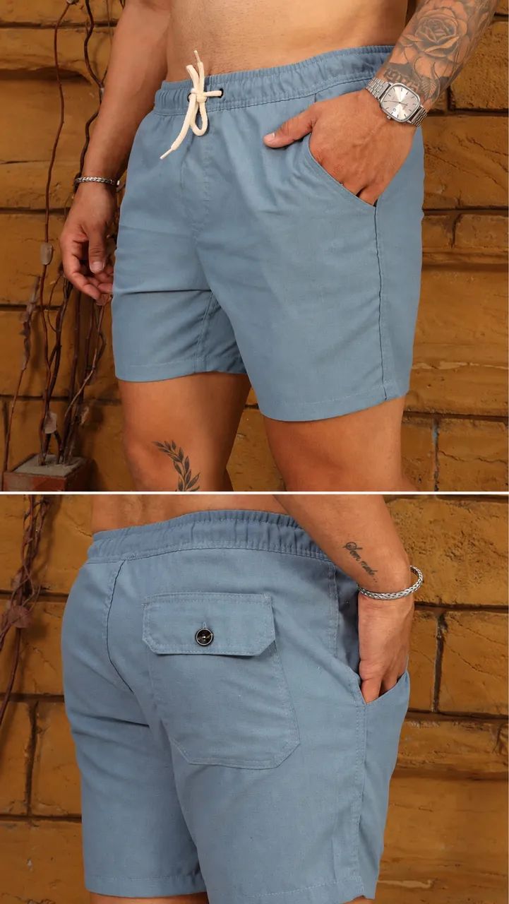 Short Linho Premium Masculino 
