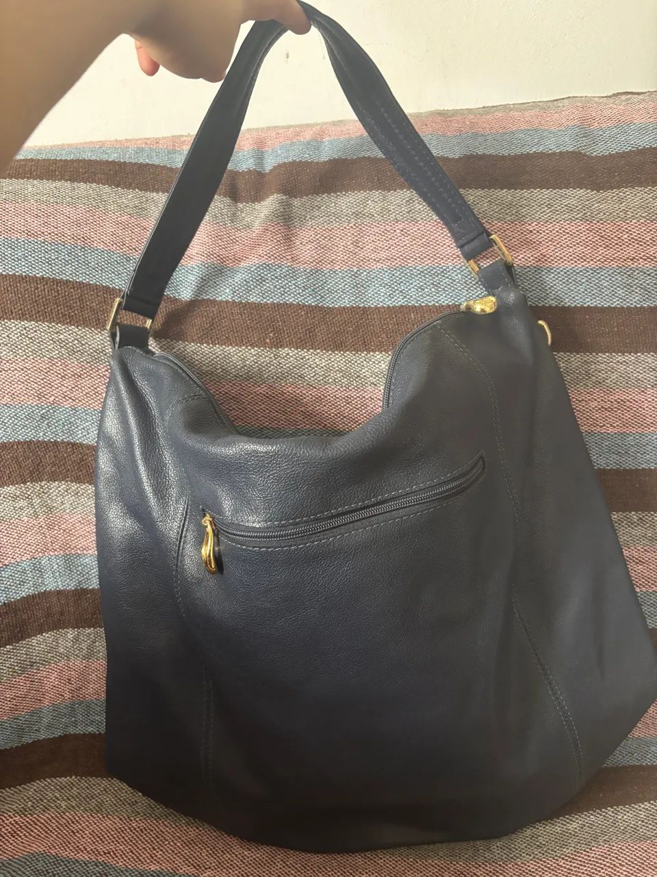 Bolsa de couro da marca Laci Baruffi usada - Foto 3