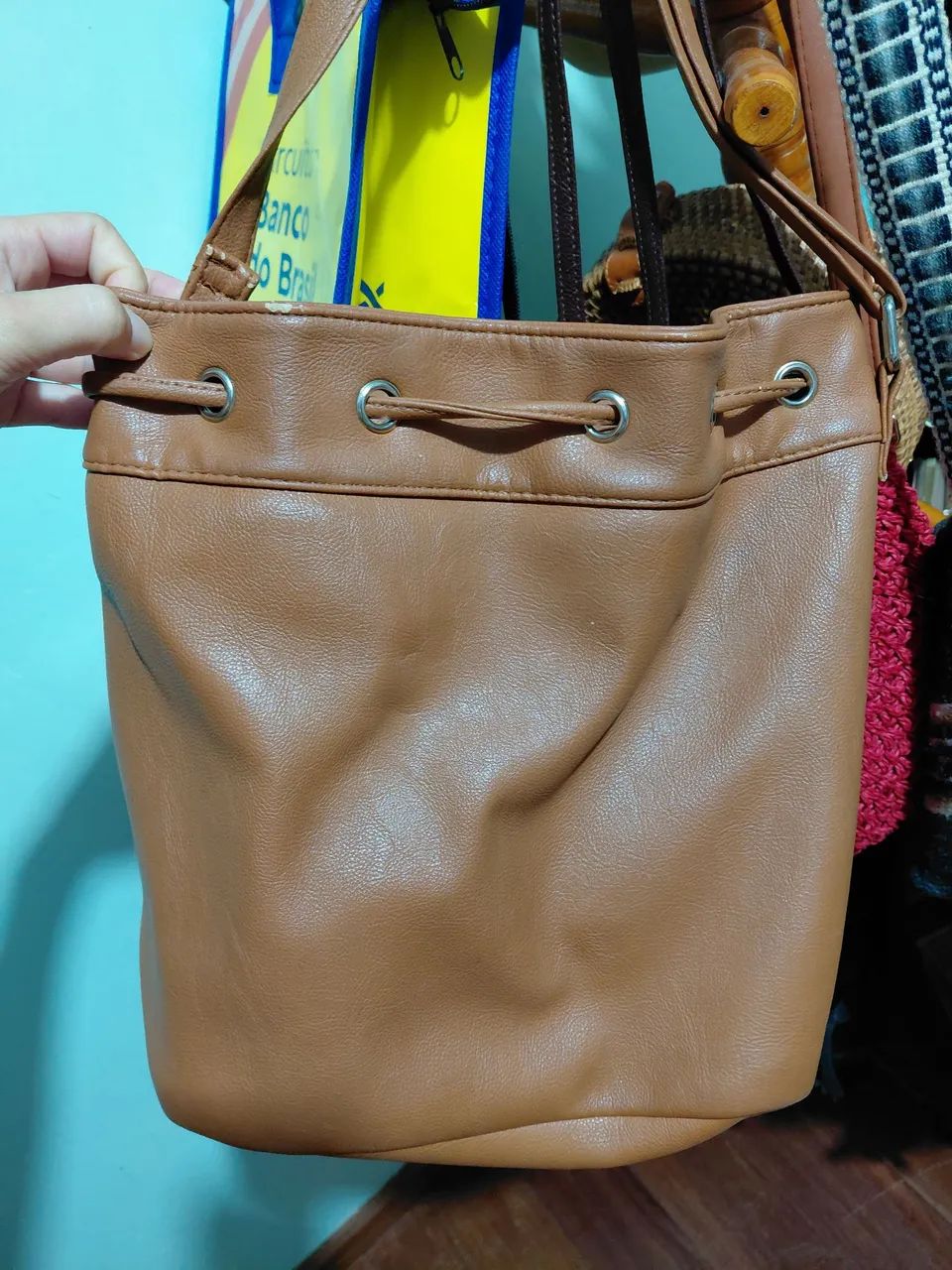 Bolsa de lado, courino. - Foto 3
