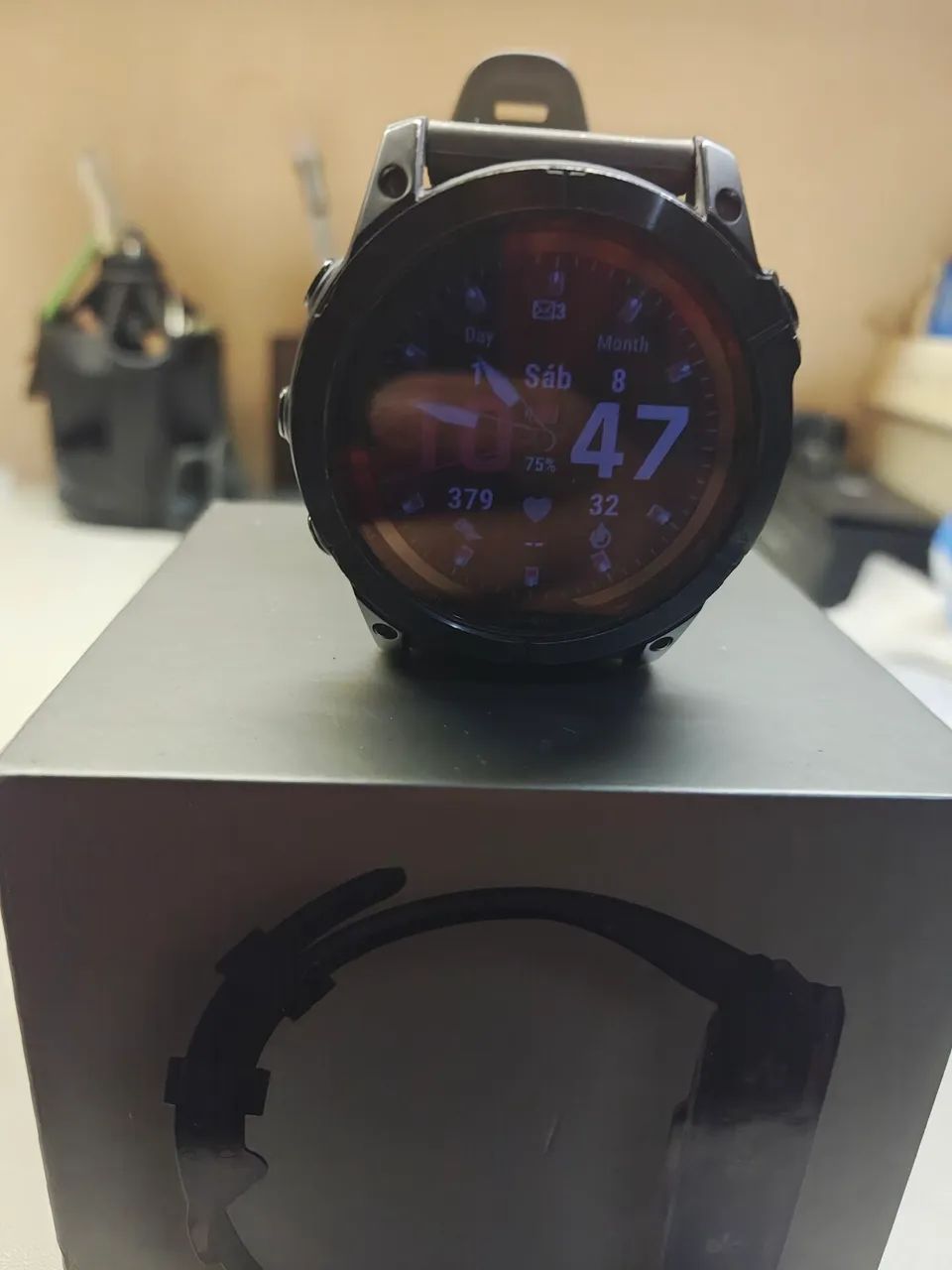 Relógio Garmin fênix 7x Sapphire solar