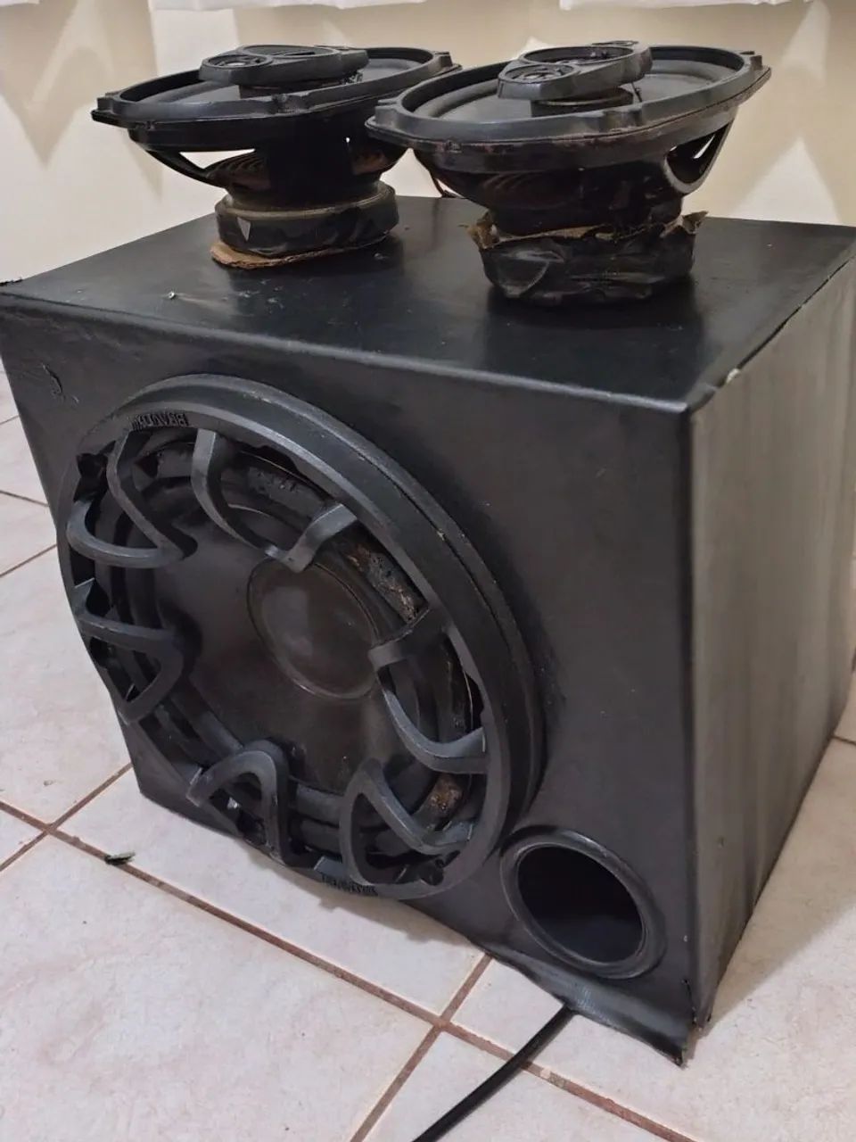  Caixa dutada com subwoofer de 10 polegadas Pioneer e um par de 69 - Foto 3