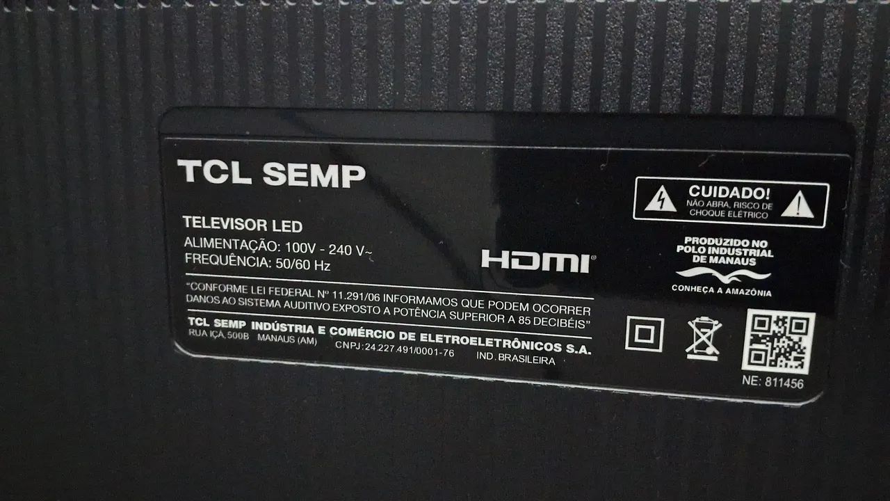 Tv 55 polegadas smart TCL semp, com 5 meses de uso com defeito na tela. - Foto 2