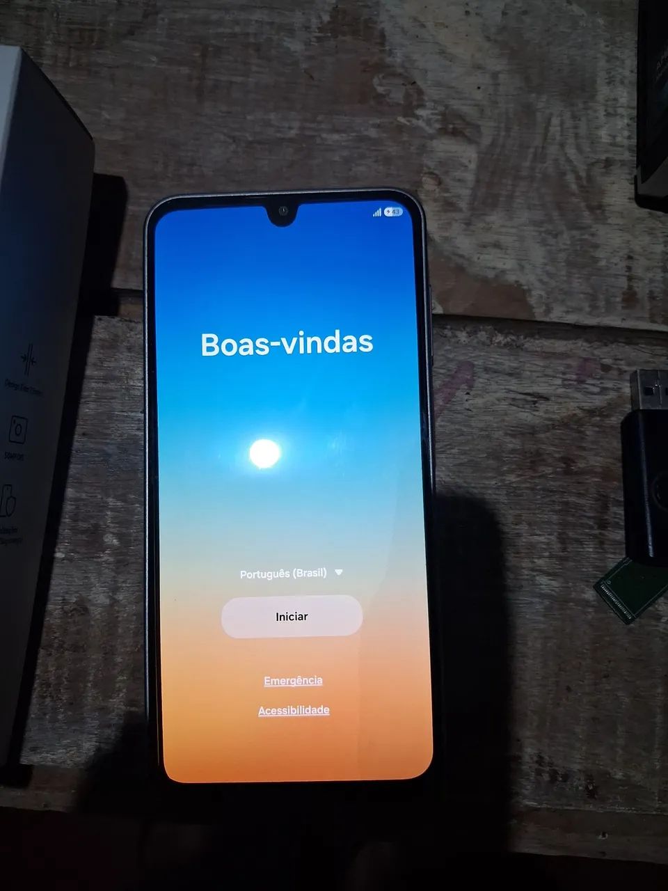 Celular A17 de 256gb de cor cinza - Foto 3