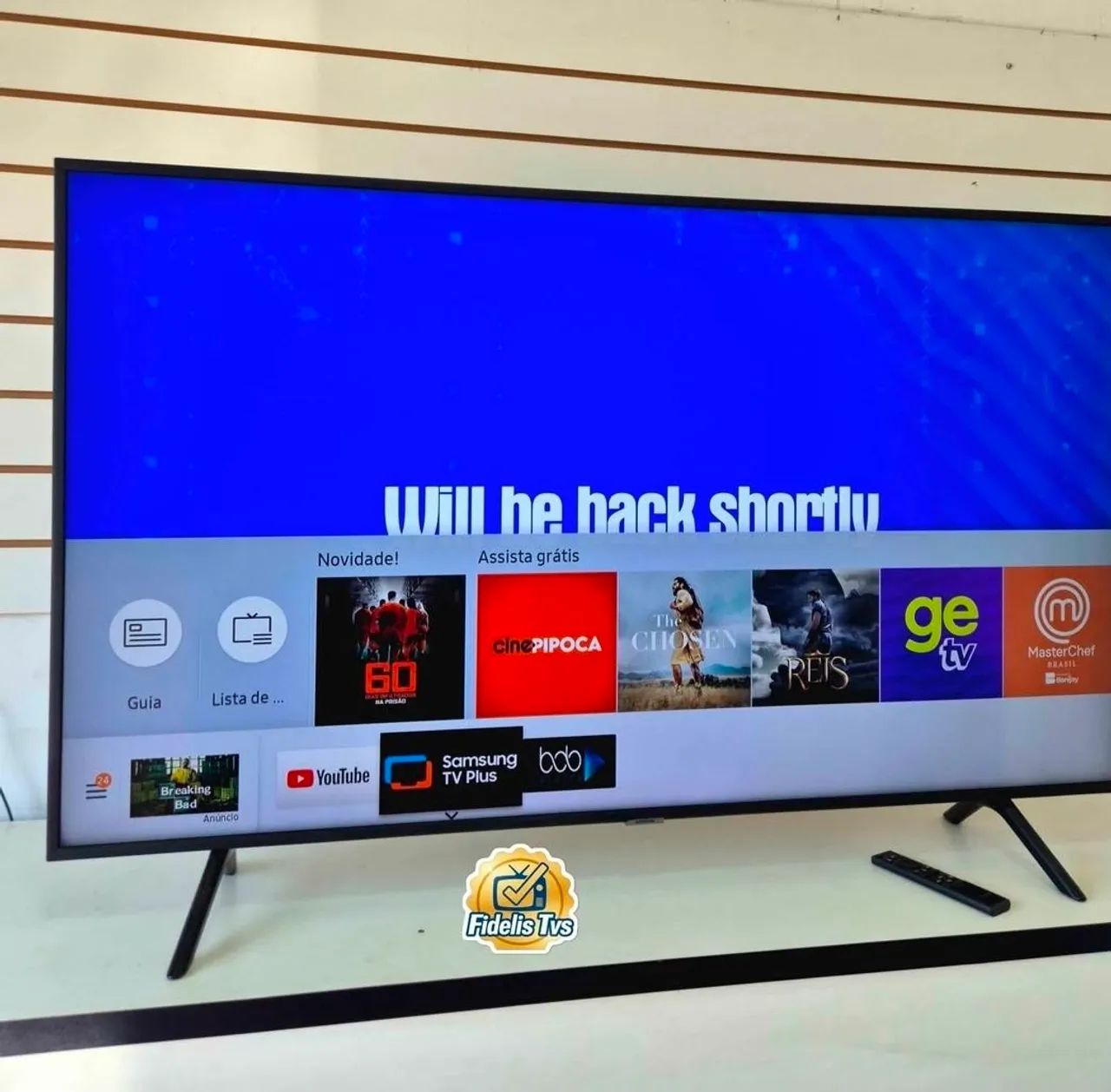 SAMSUNG TV 55 POLEGADAS SMART WIFI COMPLETA 4K UHD TYZEN COM 3 MIL CANAIS PLUS GRATIS - Foto 5