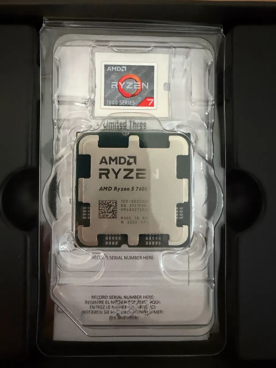 Ryzen 5 7600X - AM5 - Garantia