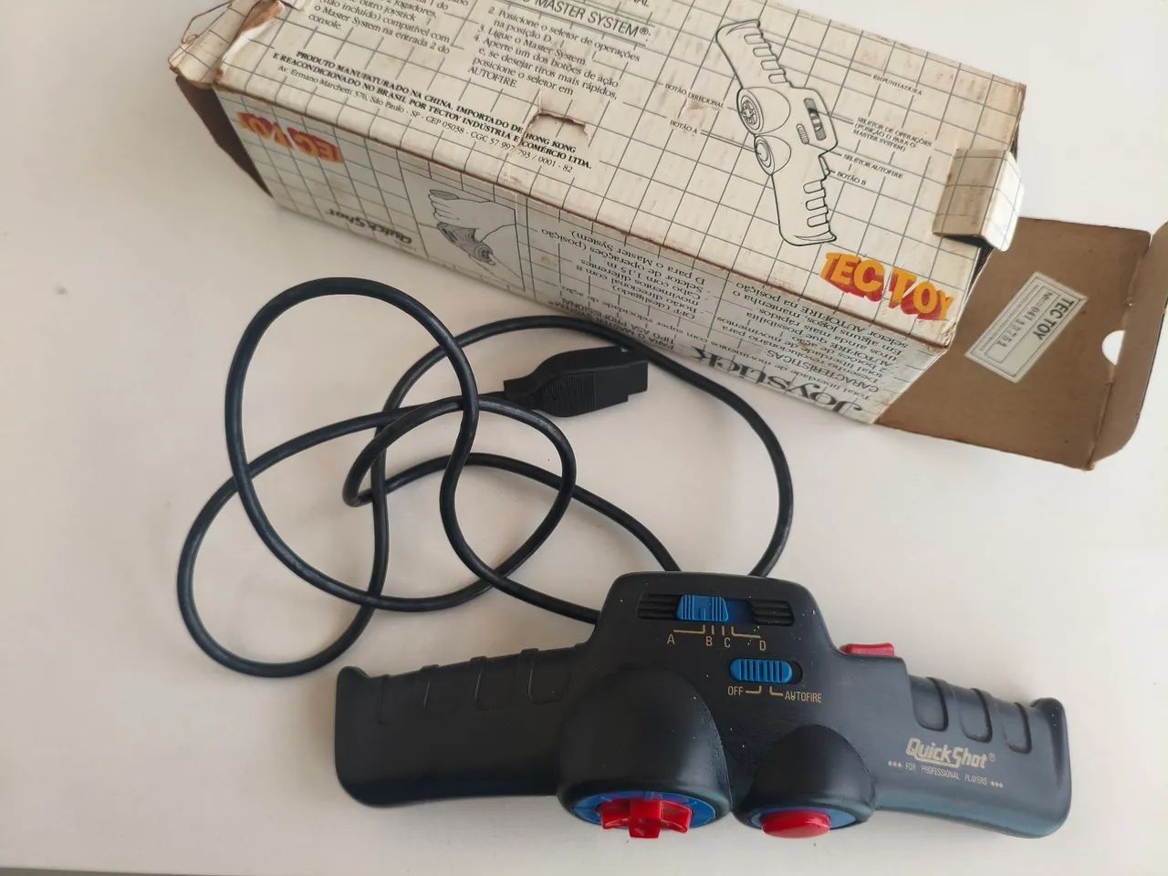 Controle Jostick Quickshot Tipo Asa Master System  - Foto 3