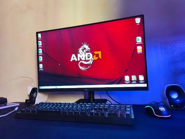 Monitor Gamer 27 Polegadas LG Full HD Free Sync 75 Hz Modelo 27MP400 Semi Novo + Caixa