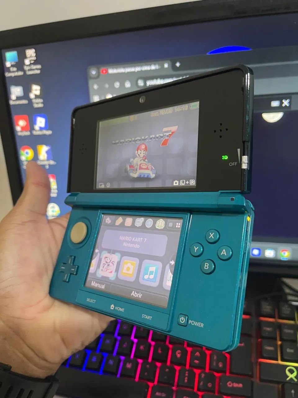 Nintendo 3ds old Aqua - Foto 2