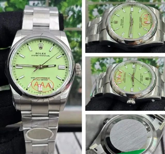 Relógio ROLEX  - MODELO OYSTER AUTOMÁTICO PISTACHE - Foto 3