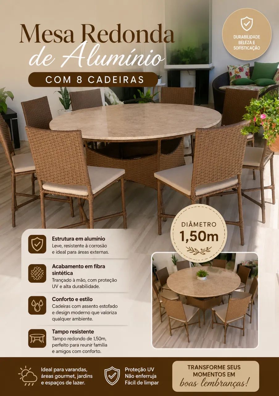 Mesa de Alumínio