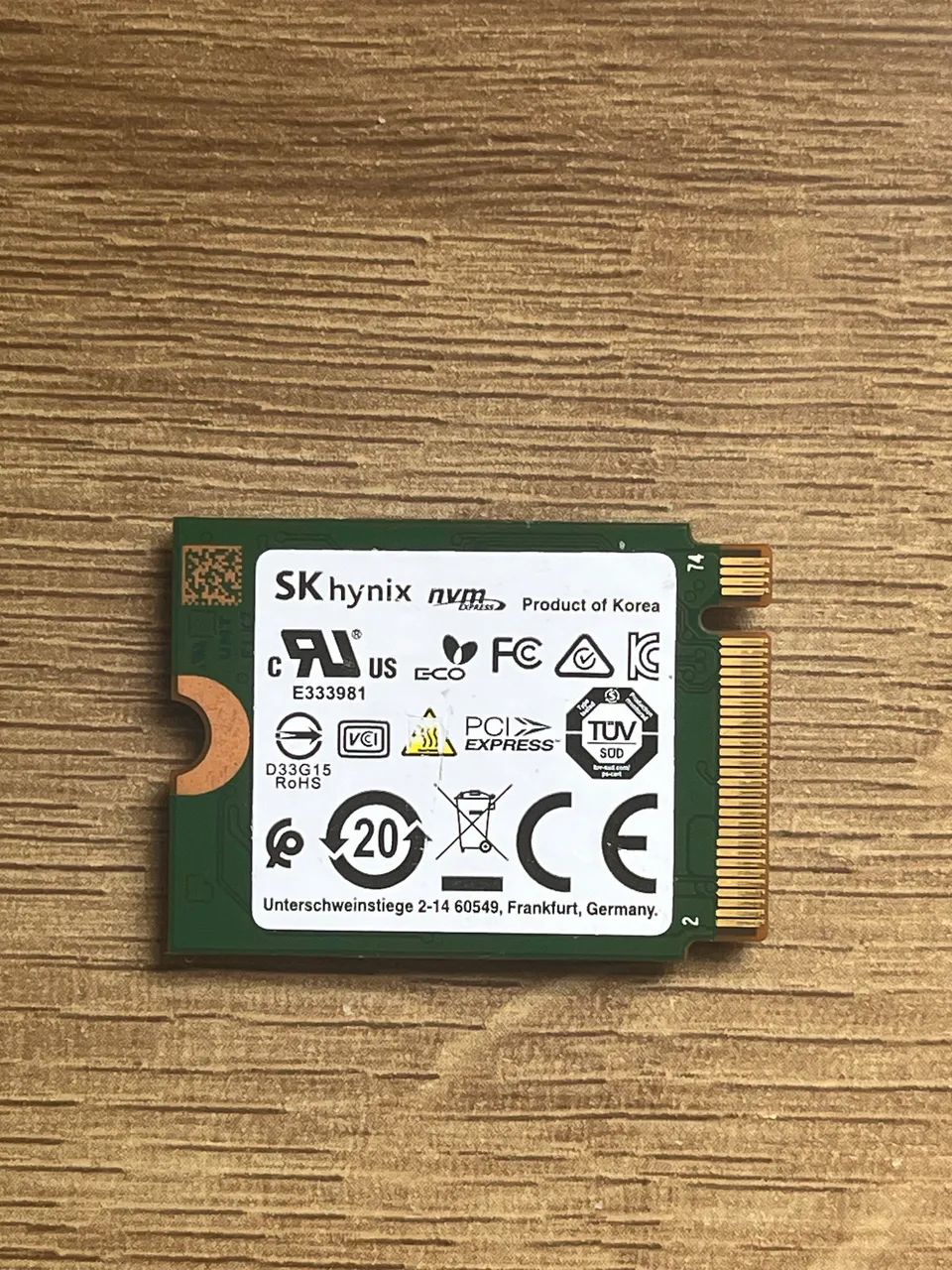 SSD SK Hynix 256Gb NVMe - Foto 2