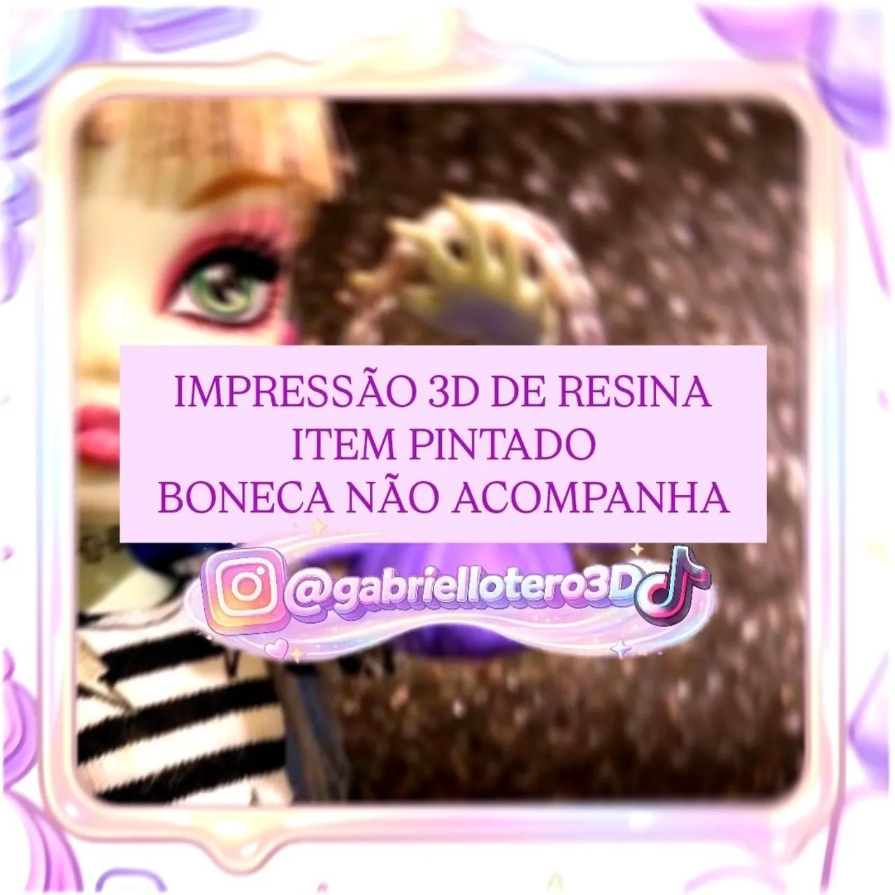 Bolsa para a boneca Monster High Spectra Básica - impressão 3D - Foto 2
