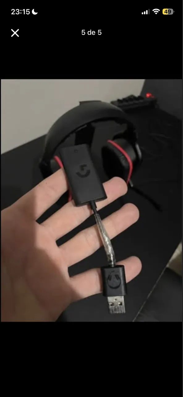 Headset Logitech G432 + Suporte - Foto 2