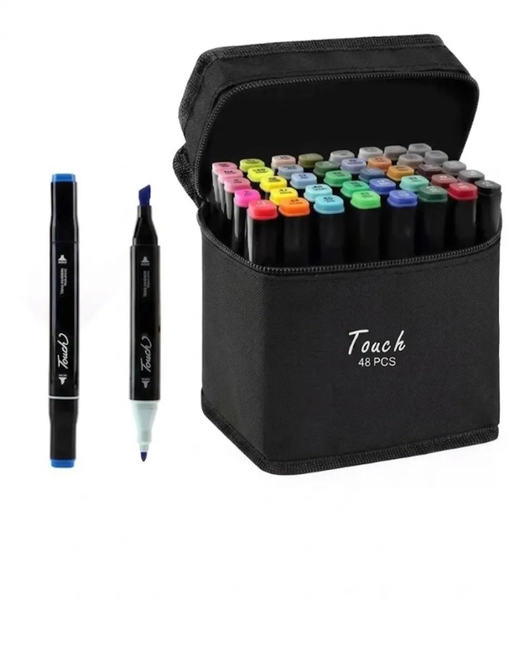 Kit Canetas Touch Ponta Dupla - 48 Cores